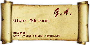Glanz Adrienn névjegykártya